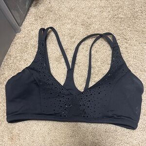 BuffBunny Black Sparkle Sports Bra